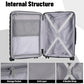 3 Piece Hardshell Travel Luggage Set (3 Count)