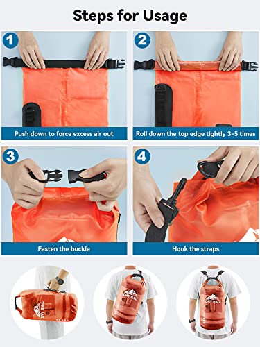 Dry Bag Waterproof Backpack with Phone Case