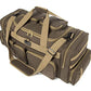 Tactical Range Duffel Heavy Duty Large Gear Duffle Durable Quality Travel Sports Gym Equipment Bag Military Molle with Lockable Zippers with US Flag Patch 33 Inch Khaki