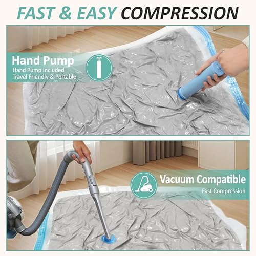 Vacuum Storage Bags with Hand Pump
