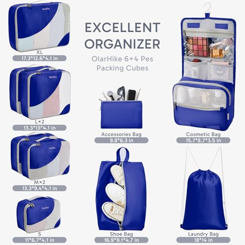 ALL INCLUDED 10 Set Durable Packing Cubes for Suitcases (10 Count)