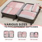 8 Set Compression Packing Cubes for Travel Essentials (8 Count)
