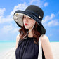 Women Summer Mesh Sun Hats Floppy Wide Brim UV Protection Fishing Hat Beach Hiking Garden Travel Lawn Work Cap Chin Strap