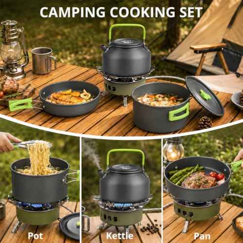 12pcs Camping Cooking Set for 1