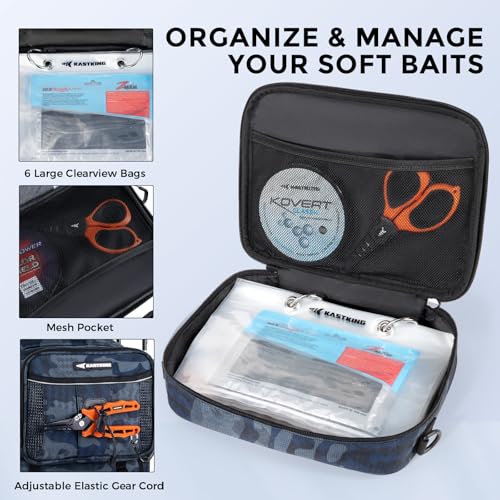 BaitSpace Fishing Backpack with Bait Binder & 2 Rod Holders