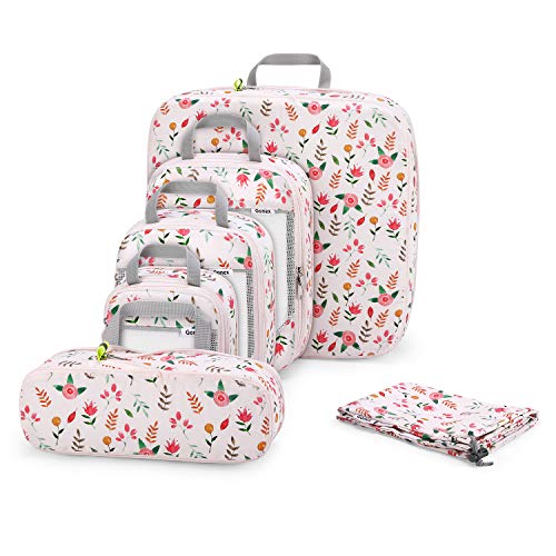 6pcs Travel Compression Packing Cubes Set