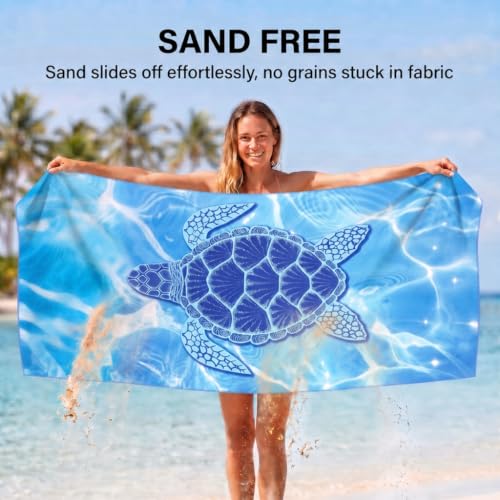 6 Pack Microfiber Beach Towel Oversized 71x32 Colorful Print Bulk (6 Count)