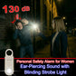 130db Personal Safety Alarm with Ultra Bright Strobe Light. Gold