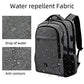 17 Inch Travel Laptop Backpack Water Resistant College Backpack for Men Laptop Bag with USB Charging Port