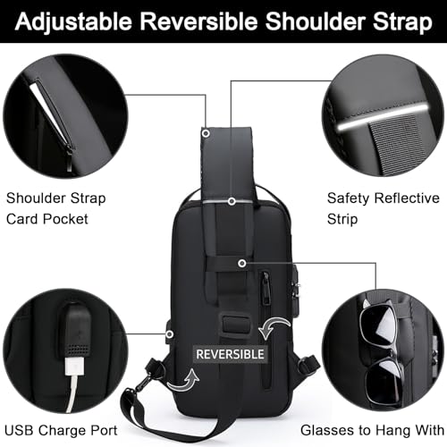 Sling Bag for Men Anti