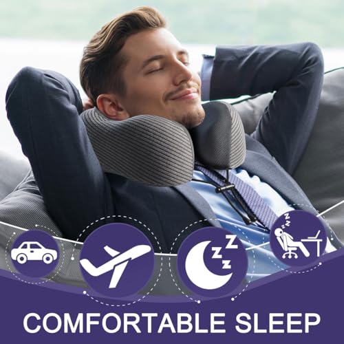 Neck Pillow for Travel with Travel Pouch