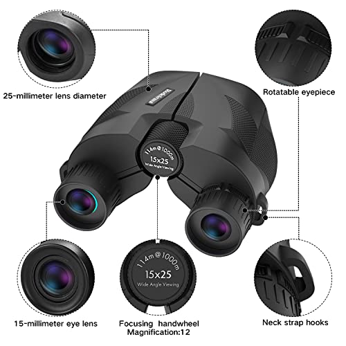 20x25 Compact Binoculars for Adults
