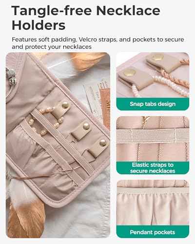 Travel Jewelry Organizer Case A Initial Jewelry Roll