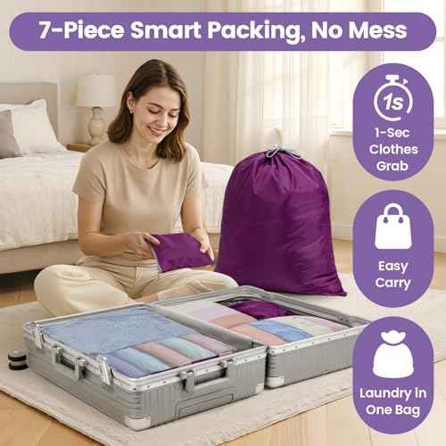 Mesh Compression Packing Cubes for Travel (7 Count)