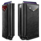 Men Slim Leather Wallet Metal Case Money Clip