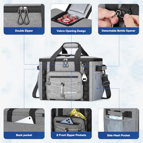 40 Can Leakproof Soft Cooler Bag with Quick Access Opening