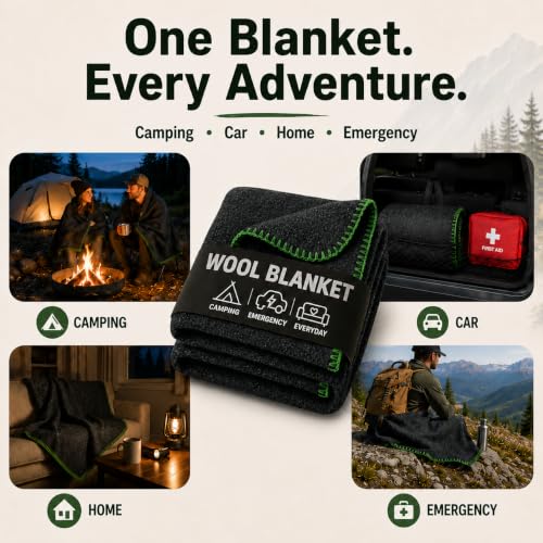 JMR Wool Camping Blanket 10 (10 Count)