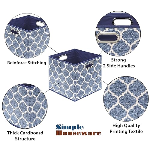 13 Inch Foldable Cube Storage Bins with Handle (3 Count)