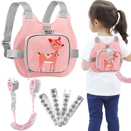 Toddler Harness Leash + Anti Lost Wrist Link