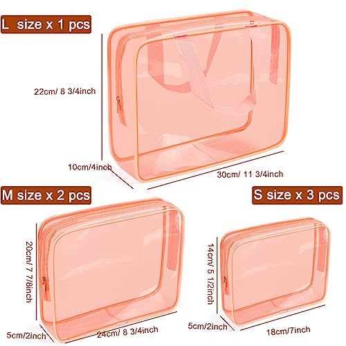 Clear Makeup Bags (6 Count)