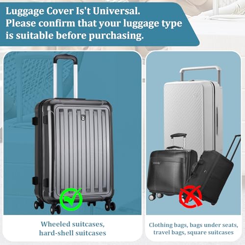 30 Inch Half Clear PVC Luggage Cover TSA Waterproof Protector