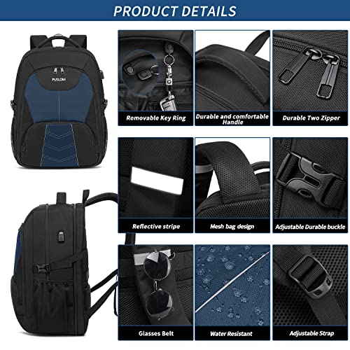 Extra Large Travel Laptop Backpack for Men 55L