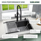 18 Inch Black Bar Sink Drop