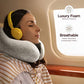 Airplane Neck Pillow Includes Travel Pillow + Airplane Phone Holder Mount + Eye Masks + Earplugs for Travel (2 Count)