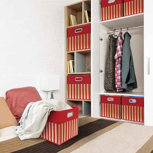 13 Inch Foldable Cube Storage Bins with Handles (3 Count)