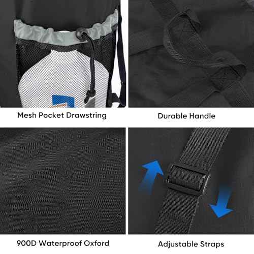 2PK 120L Laundry Bag Backpack (2 Count)