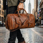 24 Inch Leather Duffle Bags for Men Large Full