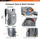 15L Foldable Hiking Backpack Lightweight Packable Travel Daypack with Chest Strap Small Outdoor Folding Back Pack Collapsible Bag for Women Men