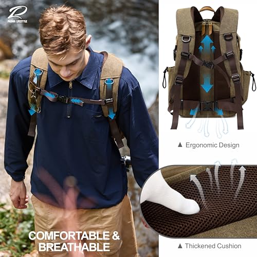 Khaki Camera Backpack
