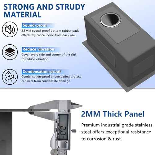 10 inch Bar Sink Undermount