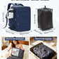 Travel Backpack for Women Men with Compression Vacuum Storage Bag & Electric Pump
