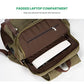 Vintage Canvas Backpack with USB Charging Port