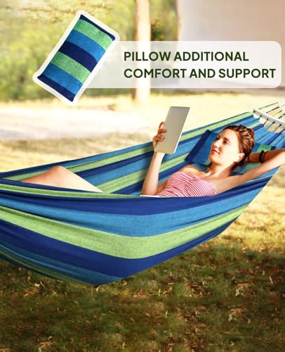 Cotton Blended Hammock for Stand 9.8ft x 4.9ft Holds Up to 660lbs