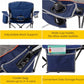 2 Pack Oversized Padded Camping Chair with Cooler for Outdoor (2 Count)
