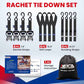 MOCA Heavy Duty Ratchet Straps Tie Down 4 Pack 1.6" x 15ft (4 Count)