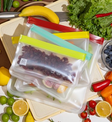 12 Pack Variety Reusable Food Storage Bags (12 Count)
