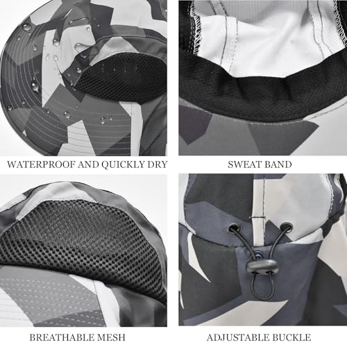 Sun Hat for Men Women with Neck Flap