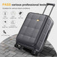 24 Inch Checked Luggage Hardside Suitcase Top Opening