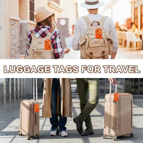 2 Pcs Basketball Luggage Tags for Suitcase (2 Count)