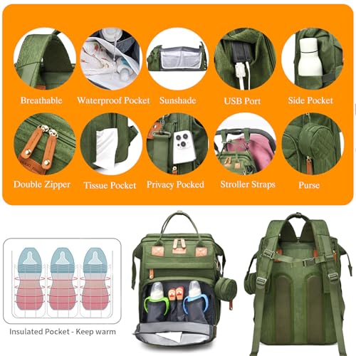 Baby Diaper Bags with Changing Station