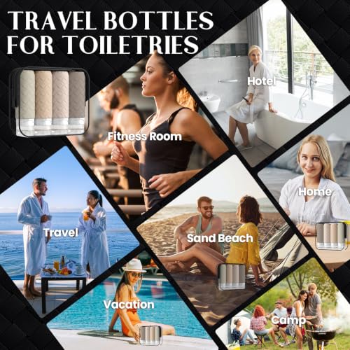 Travel Bottles for Toiletries (4 Count)