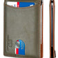 RFID Blocking Slim Bifold Genuine Leather Minimalist Front Pocket Wallets for Men with Money Clip Thin Mens
