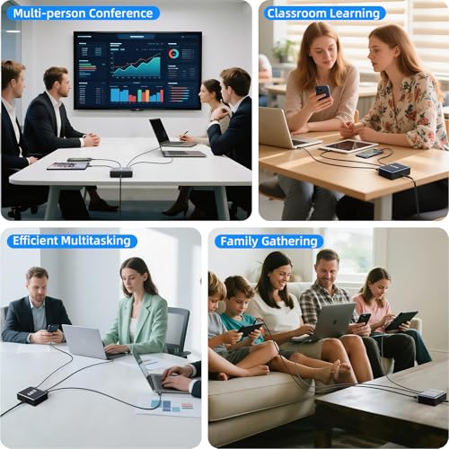 440W Fast Charging 8 Port USB C Charger Block (8 Count)