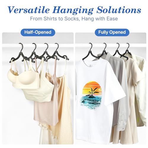 Black Travel Hangers 10 Pack (10 Count)