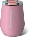 BrüMate Uncork'd 14oz 100% Leakproof Insulated Wine Tumbler | Locking Lid | Insulated Stainless Steel Wine Glass | Perfect For Travel & Outdoors | BPA-Free (Eclipse)
