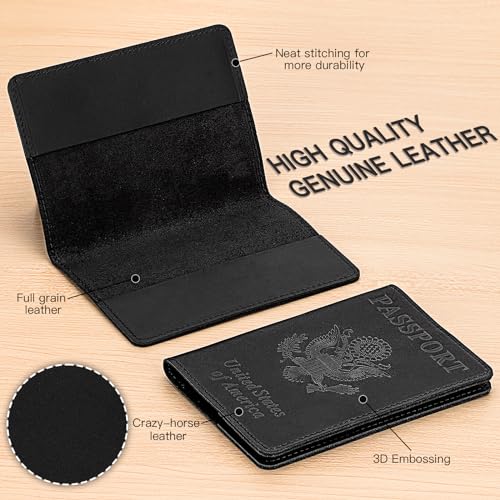 Premium Leather Passport Holder Covers